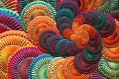 Giclee print, spiral art "The Coasters" by Kinnally