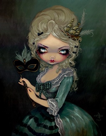 Giclee prints, art prints, Marie Antoinette Masquerade by Jasmine Becket-Griffith