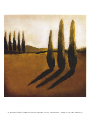 art prints, posters, Memories Of Tuscany I by Tandi Venter, a landscape with hills & trees;