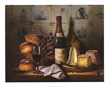 Still life art prints, poster prints, Fine Meal by Raymond Campbell