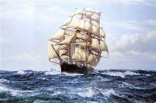 Racing Home 'The Cutty Sark'
by Montague Dawson